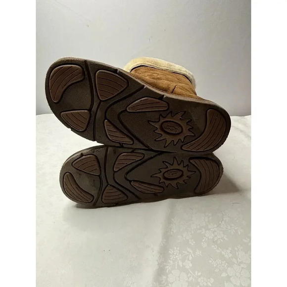 Ugg Upside Tall 5163 Brown Suede Lace Up Women's Size 6 Winter Snow Boots - Picture 7 of 12